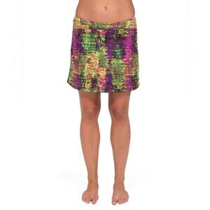 Skirt Sports Happy Girl Long Running Compression Golf Tennis Bold Preppy Skort M